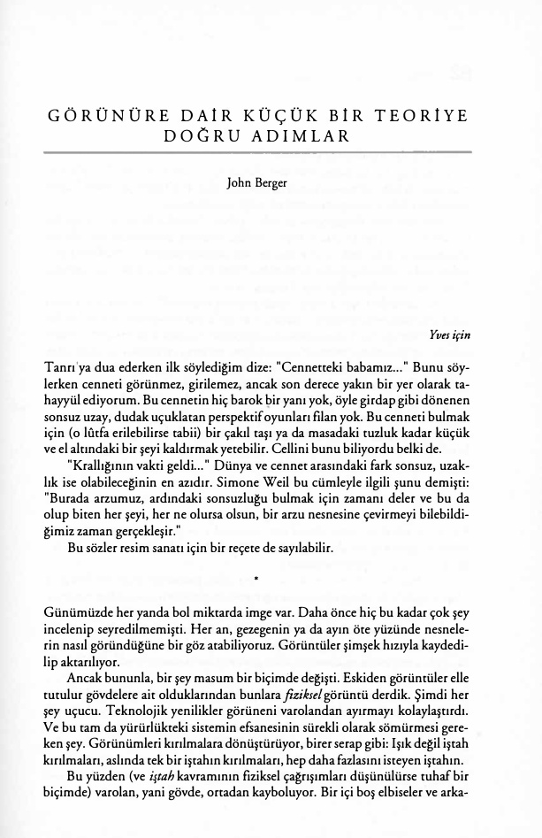 Görünüre Dair Küçük Bir Teoriye Doğru Adımlar PDF – Kolektif / Felsefe