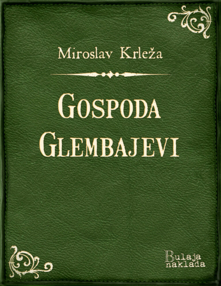 Gospoda Glembajevi Croatian Edition Miroslav Krleza Kitap Kapağı