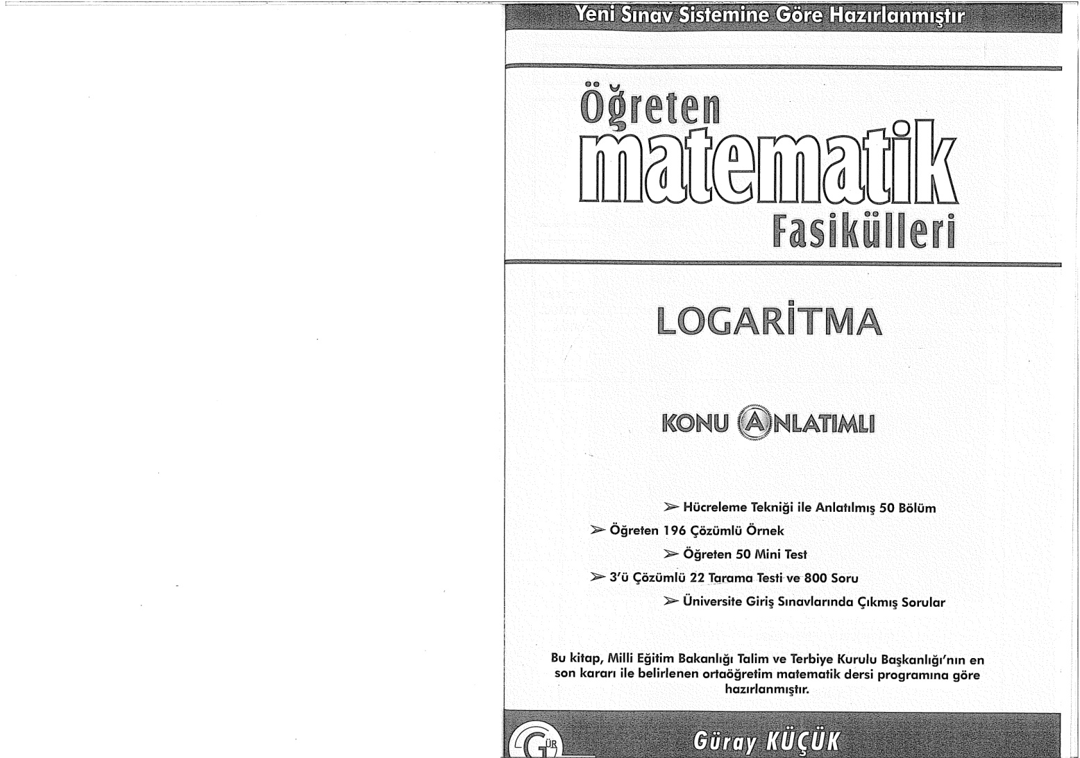 Gür Yayınları Logaritma Konu Anlatımlı PDF – Gür Yayınları Komisyon