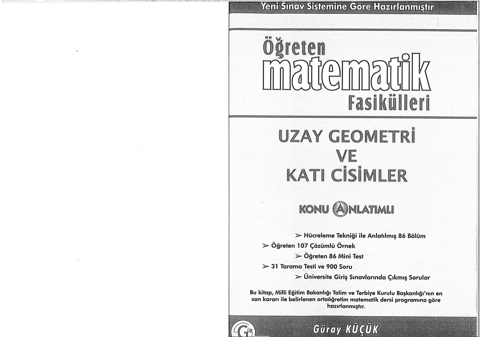 Gür Yayınları Uzay Geometri ve Katı Cisimler PDF – Gür Yayınları Komisyon