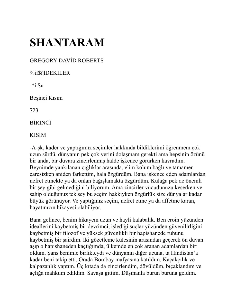 Shantaram PDF – Gregory David Roberts