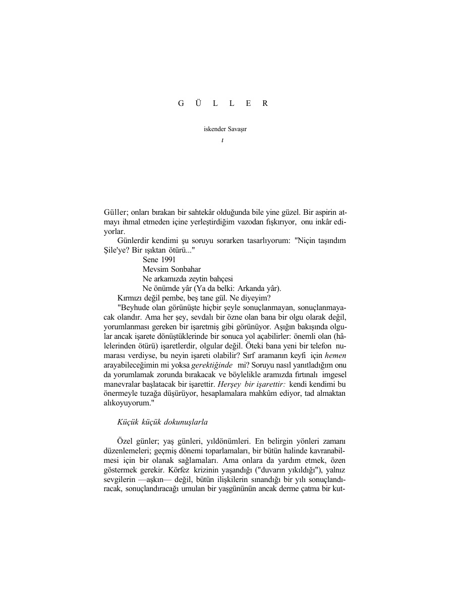 Güller PDF – İskender Savaşır