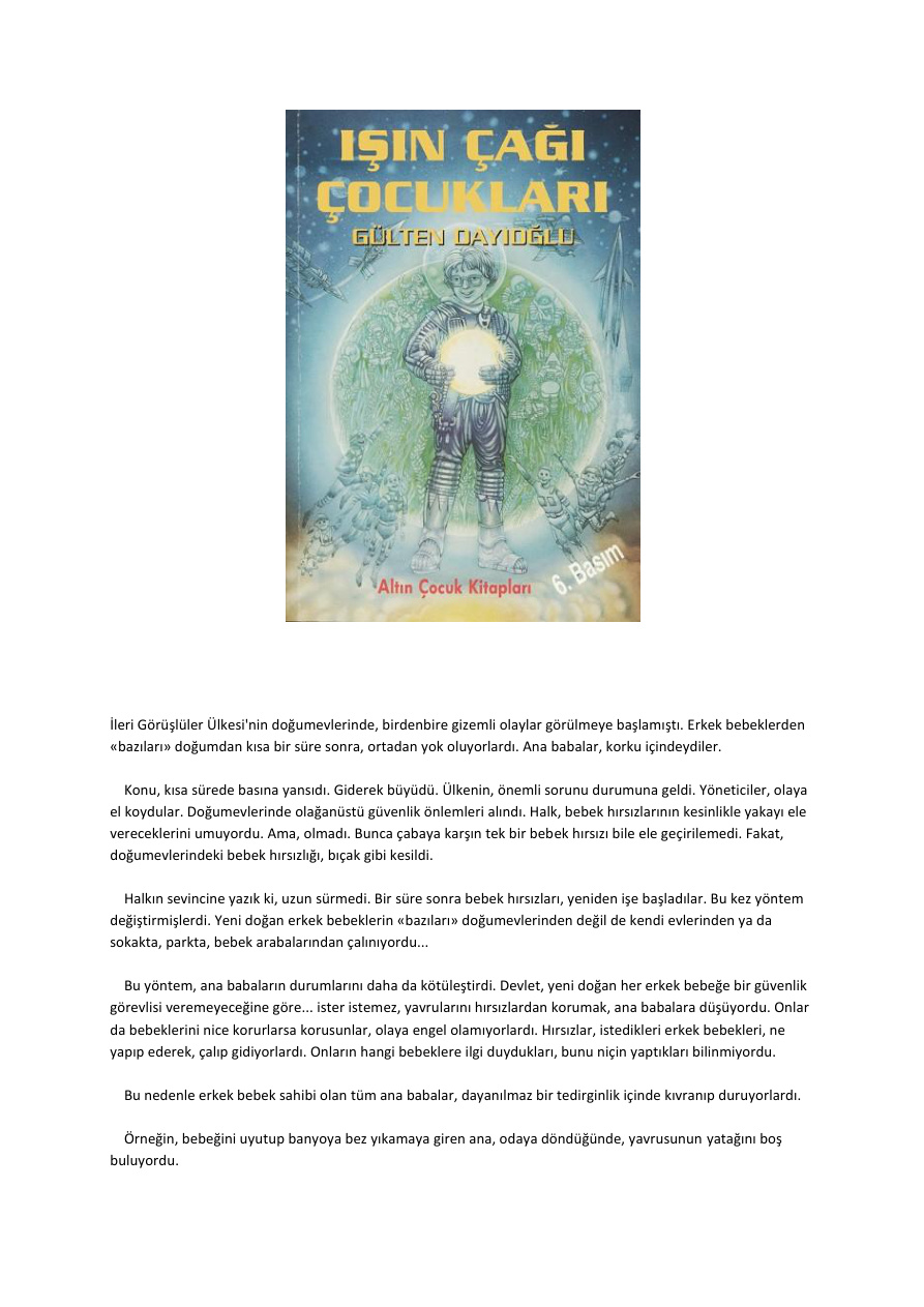 Işın Çağı Çocukları PDF – Gülten Dayıoğlu