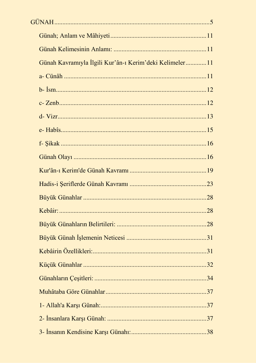 Günah Kavramı PDF – Kolektif / Araştırma