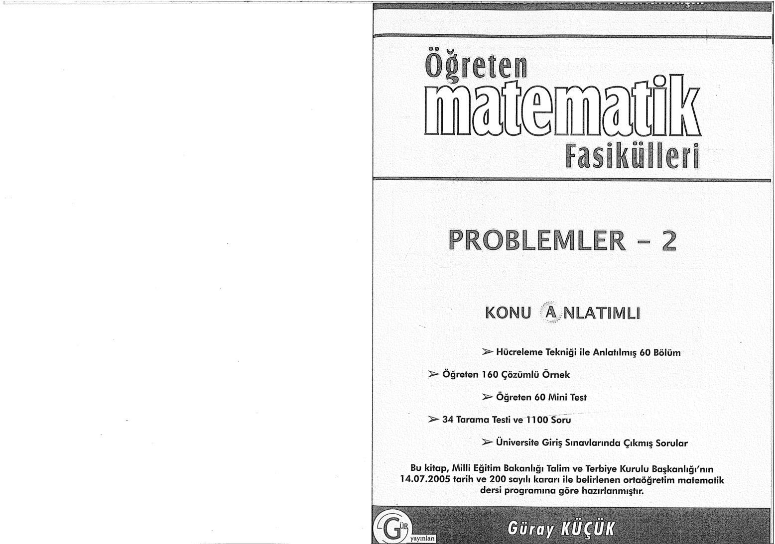 Problemler 2 Fasikülü PDF – Gür Yayınları / Kolektif