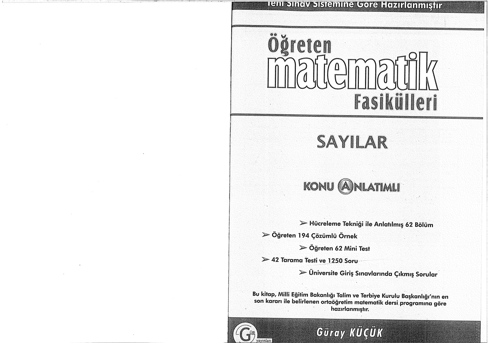 Sayılar Fasikülü PDF – Gür Yayınları / Kolektif