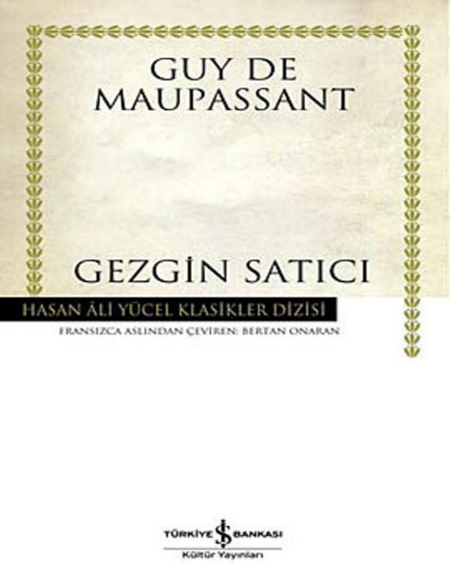 Gezgin Satıcı PDF – Guy de Maupassant