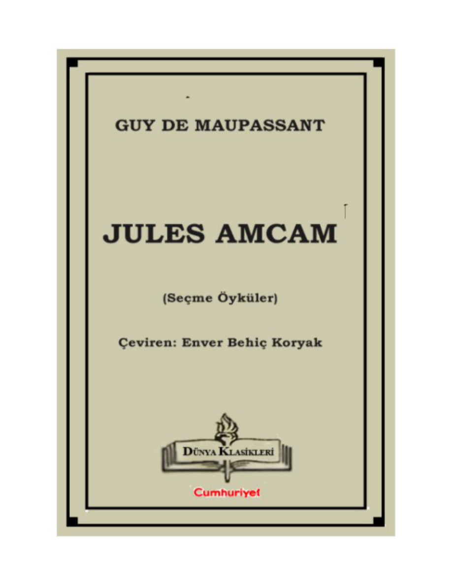 Jules Amcam PDF – Guy de Maupassant