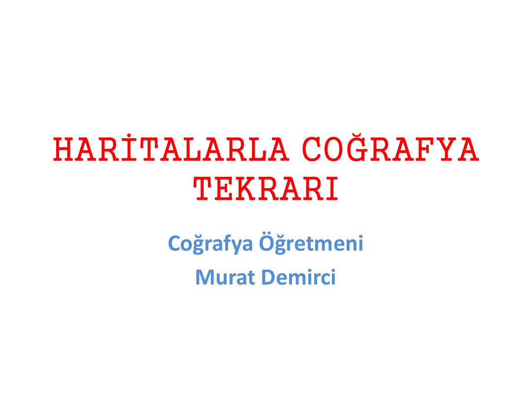 Haritalarla Coğrafya Tekrarı PDF – Kolektif / Eğitim