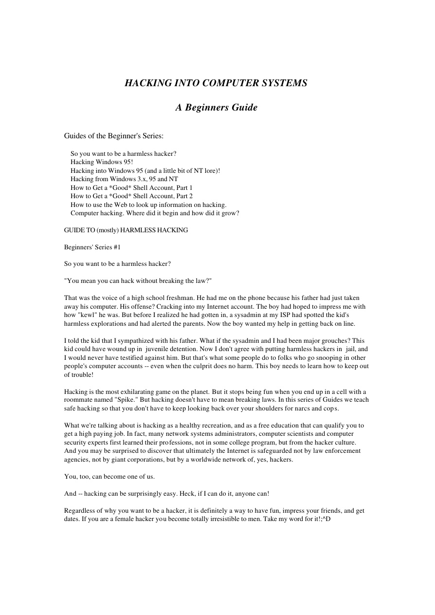 Hacking Into Computer Systems – Beginners PDF – Kolektif / Rehber
