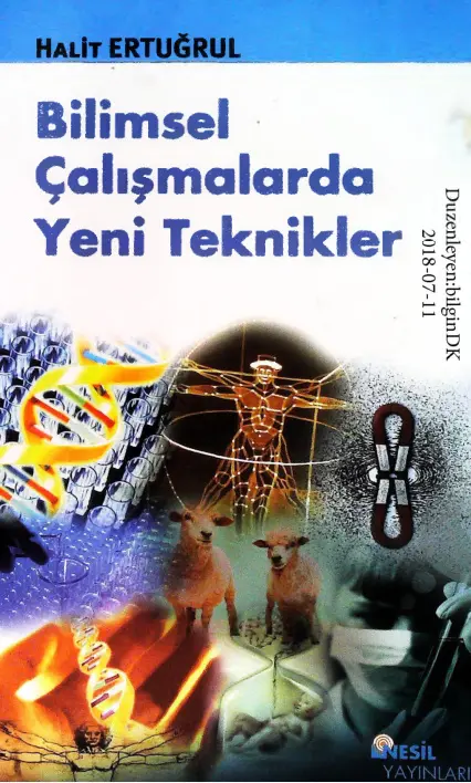 Halit Ertugrul Bilimsel Calsmalarda Yeni Teknikler Kitap Kapağı