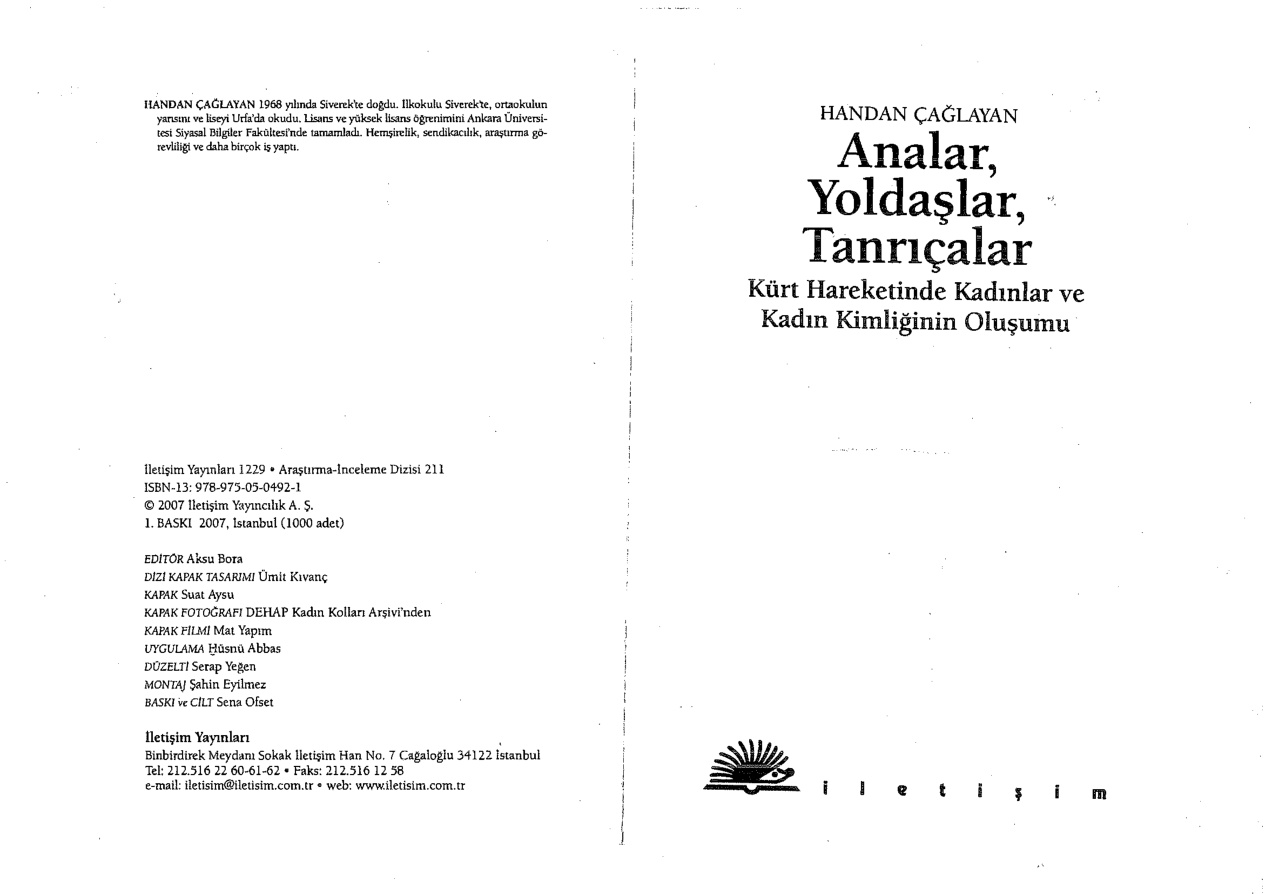 Analar, Yoldaşlar, Tanrıçalar PDF – Handan Çağlayan