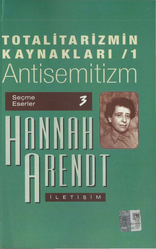 Totalitarizmin Kaynakları 1: Antisemitizm PDF – Hannah Arendt