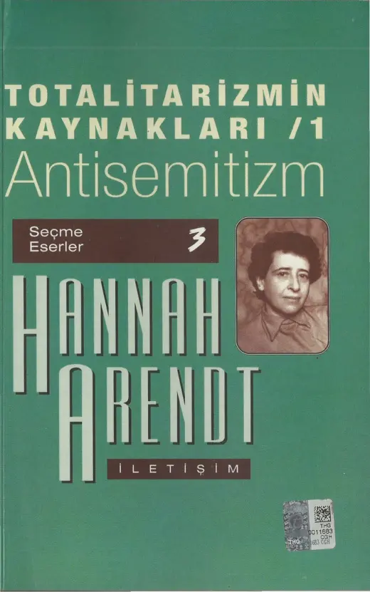 Totalitarizmin Kaynakları 1: Antisemitizm PDF – Hannah Arendt