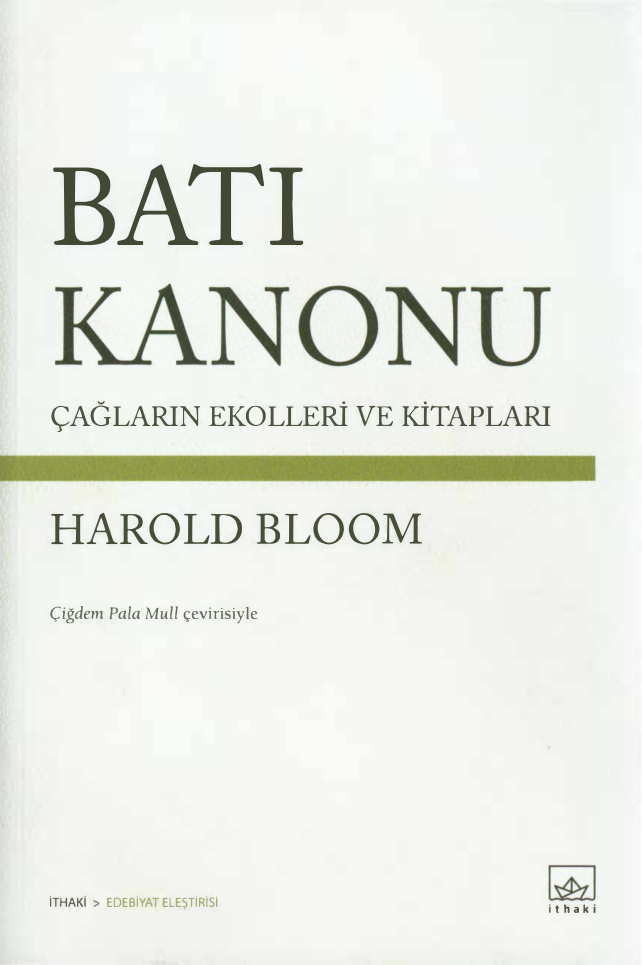 Batı Kanonu PDF – Harold Bloom