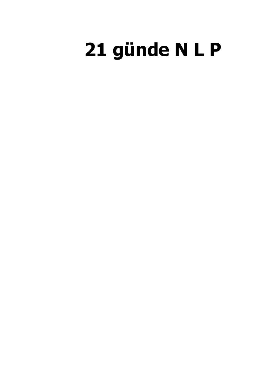 21 Günde NLP PDF – Harry Alder – Beryl Heather