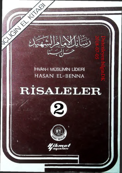 Risaleler (Cilt 2) PDF – Hasan El-Benna