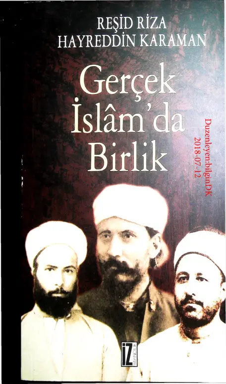 Gerçek İslamda Birlik PDF – Hayrettin Karaman – Reşid Rıza
