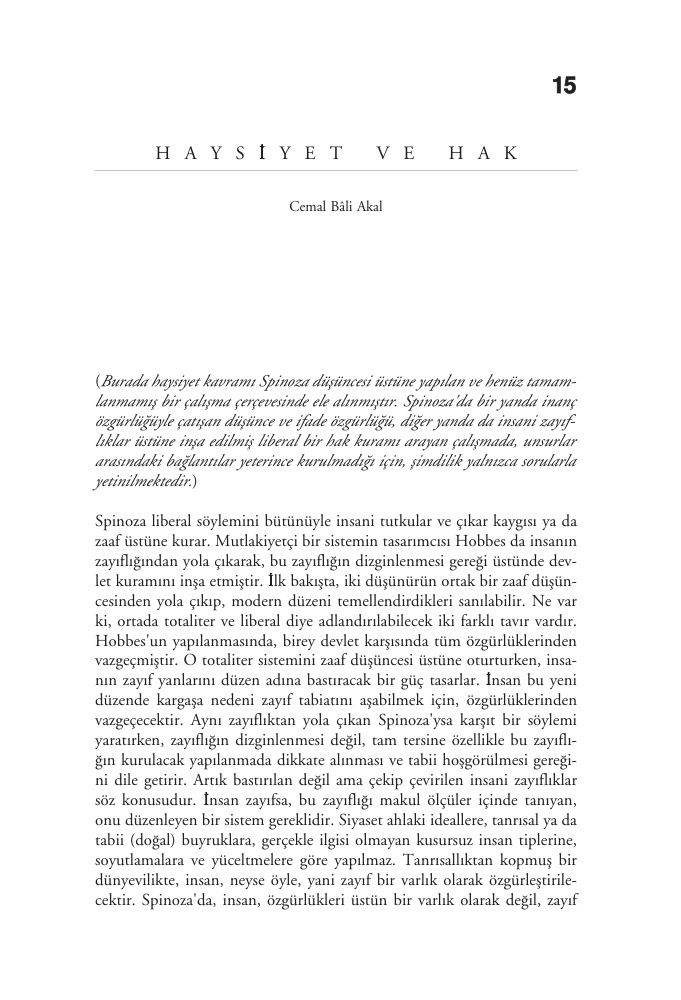 Haysiyet ve Hak PDF – Kolektif / Felsefe
