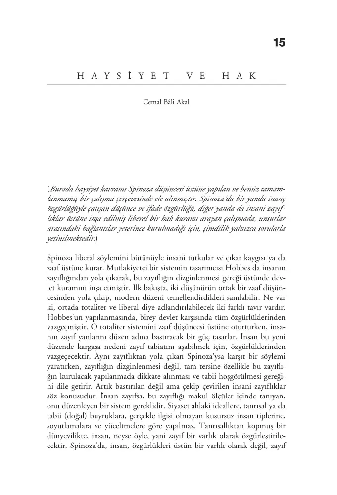 Haysiyet ve Hak PDF – Kolektif / Felsefe