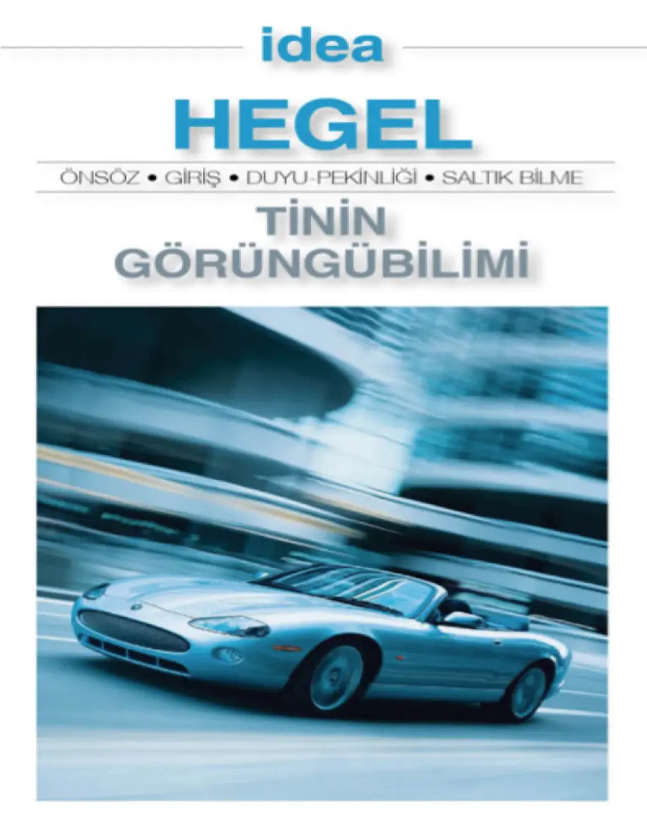 Tinin Görüngübilimi PDF – Georg Wilhelm Friedrich Hegel