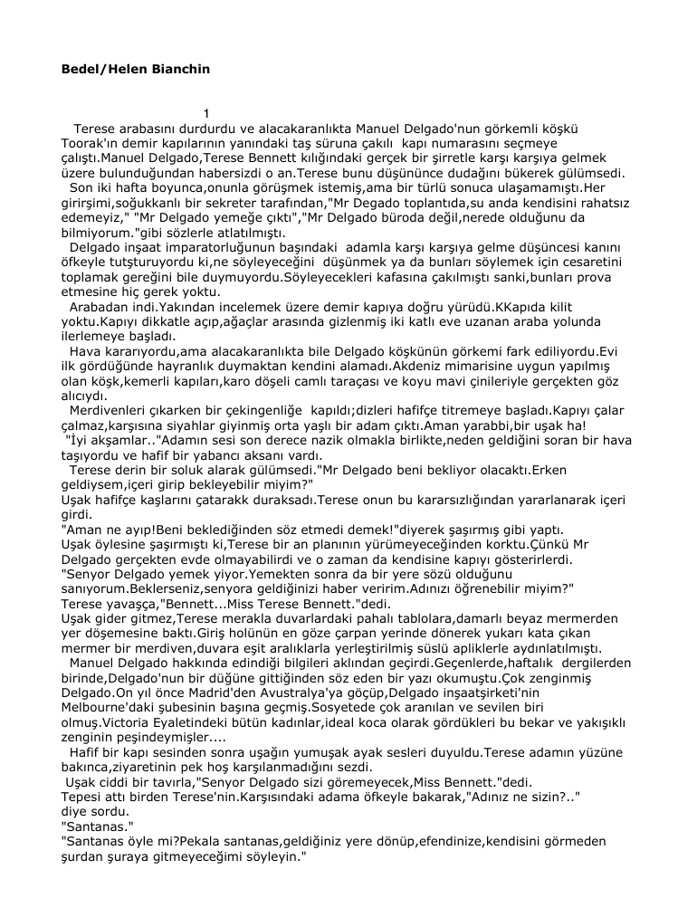 Bedel PDF – Helen Bianchin