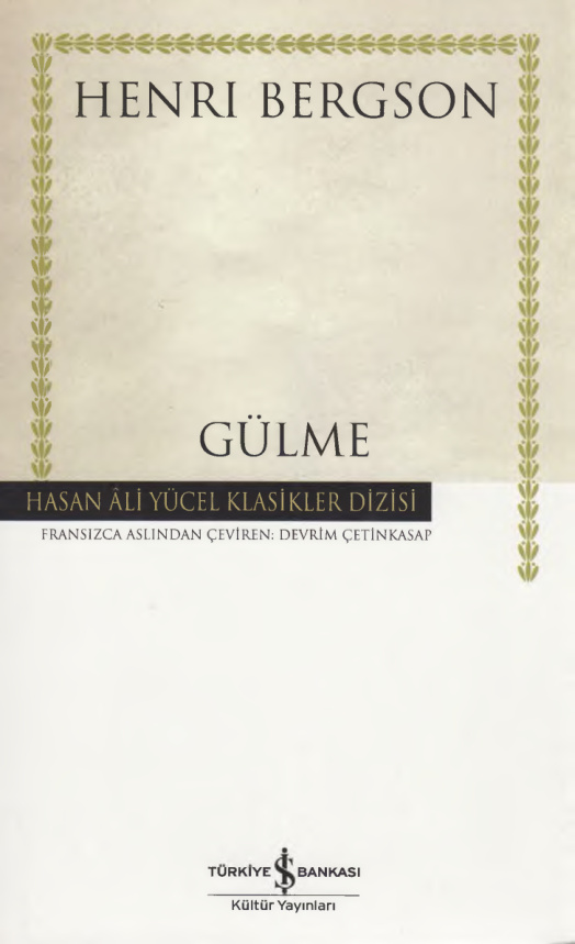 Gülme PDF – Henri Bergson