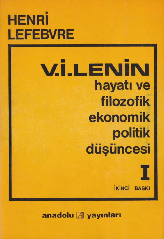V. İ. Lenin: Cilt I PDF – Henri Lefebvre