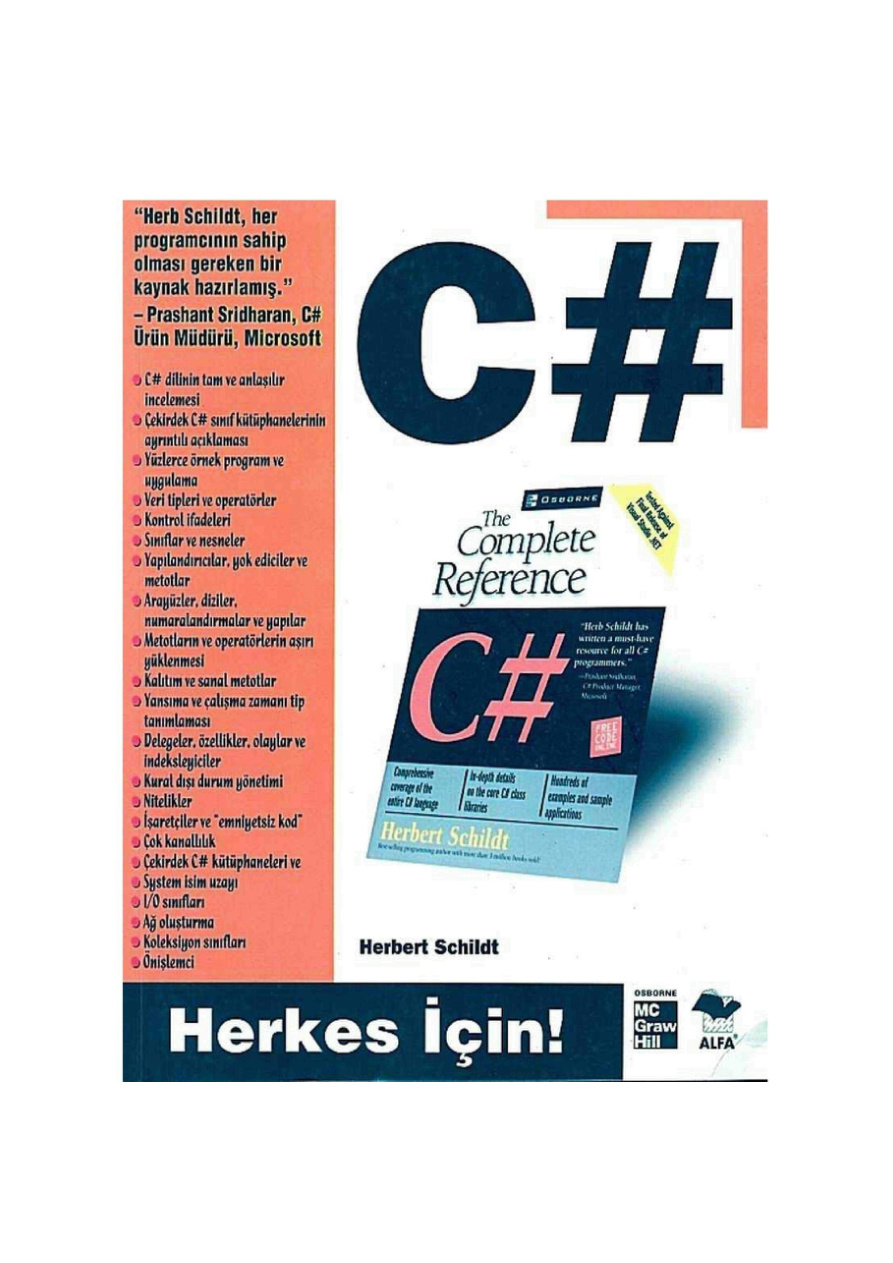 Herkes İçin C# PDF – Kolektif / Yazılım
