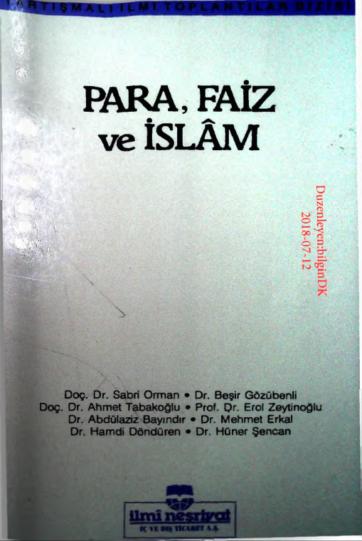 Para Faiz ve İslam PDF – Heyet