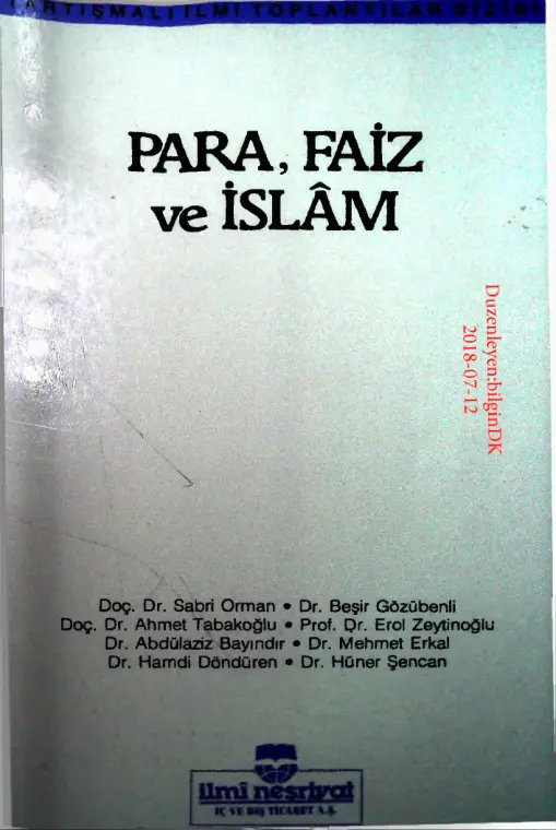 Para Faiz ve İslam PDF – Heyet
