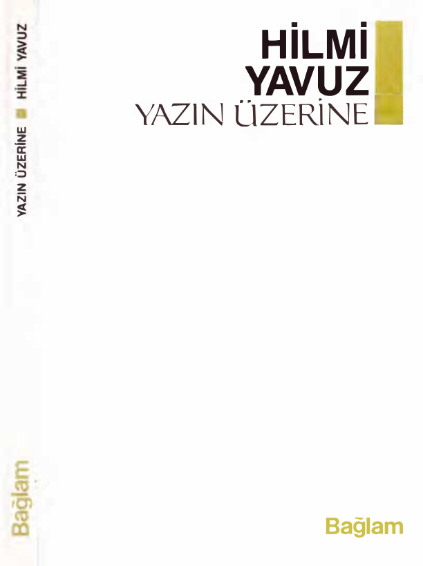 Yazın Üzerine PDF – Hilmi Yavuz