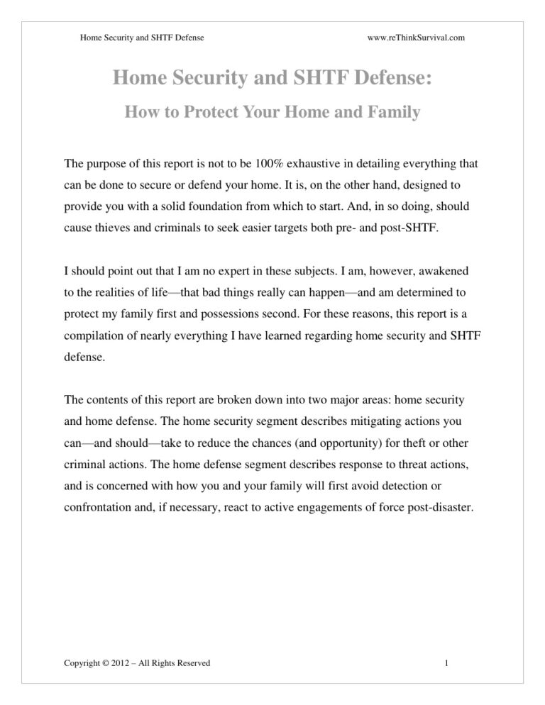 Home Security and SHTF Defense Kitap Kapağı