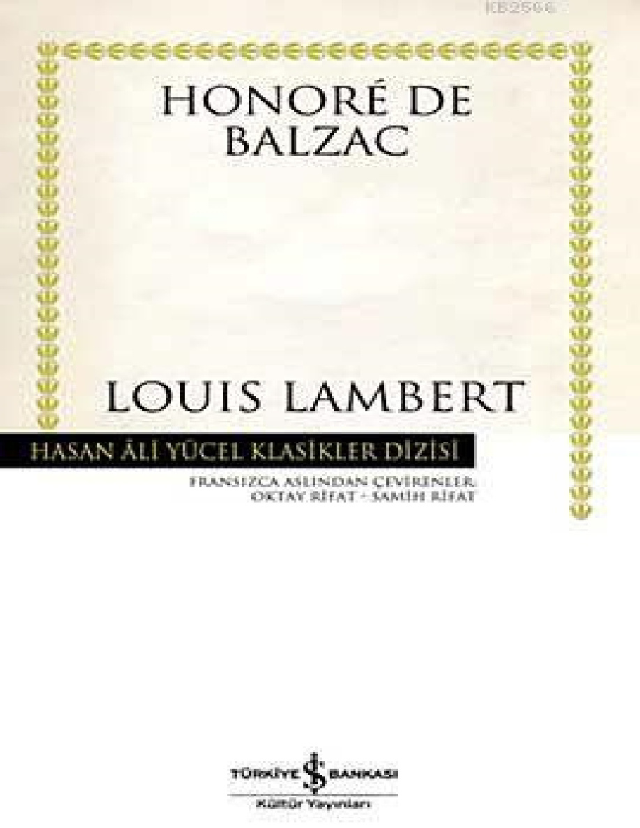 Louis Lambert PDF – Honoré de Balzac