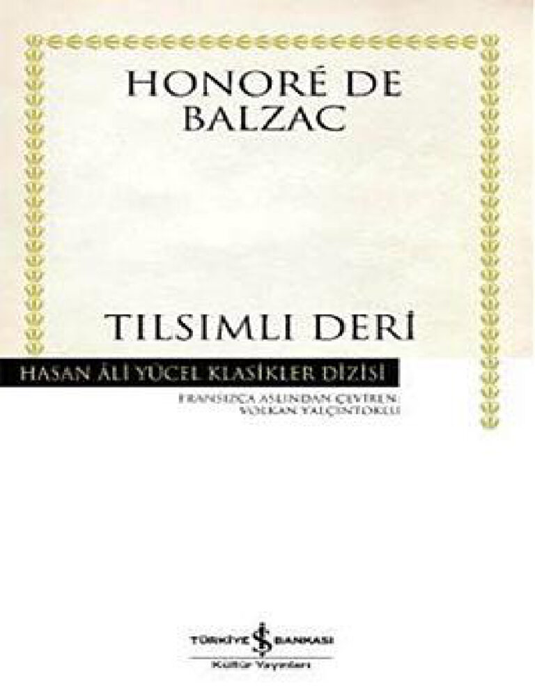 Honoré de Balzac Tılsımlı Deri Kitap Kapağı