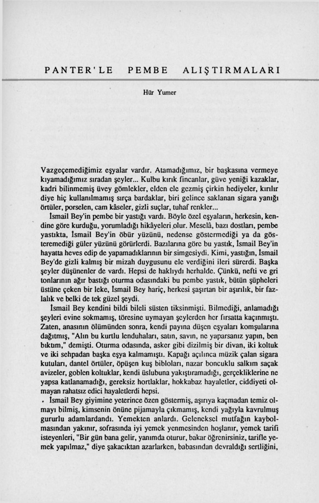 Panter’le Pembe Alıştırmaları PDF – Hür Yumer
