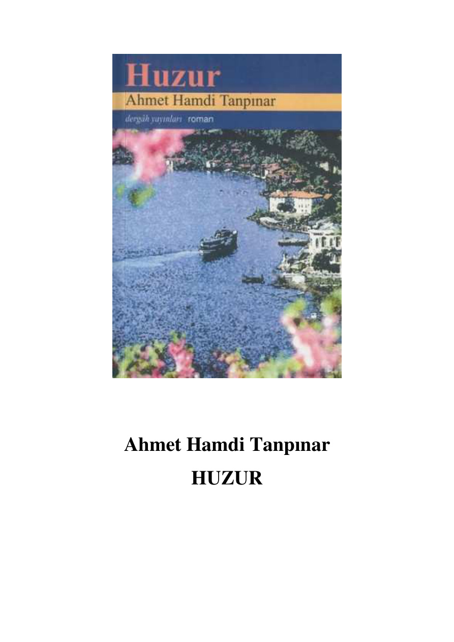 Huzur PDF – Ahmet Hamdi Tanpınar