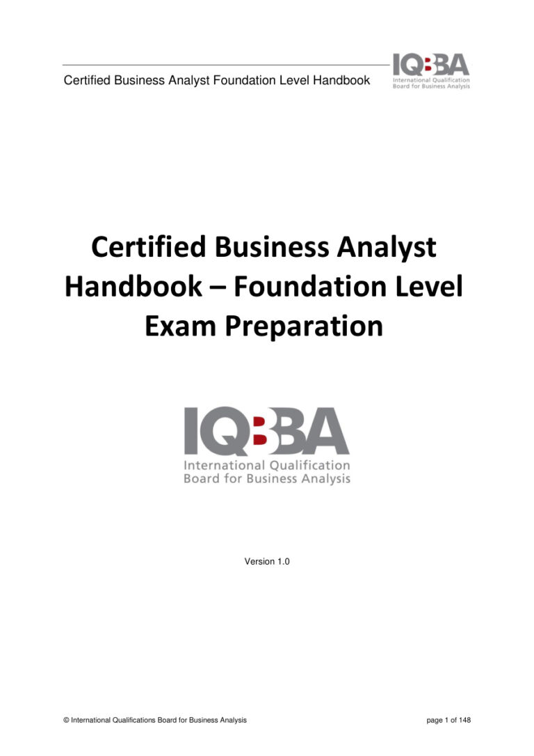 IQBBA Exam Preparation Handbook PDF - Unknown / IQBBA 1 IQBBA Exam Preparation Handbook Kitap Kapağı