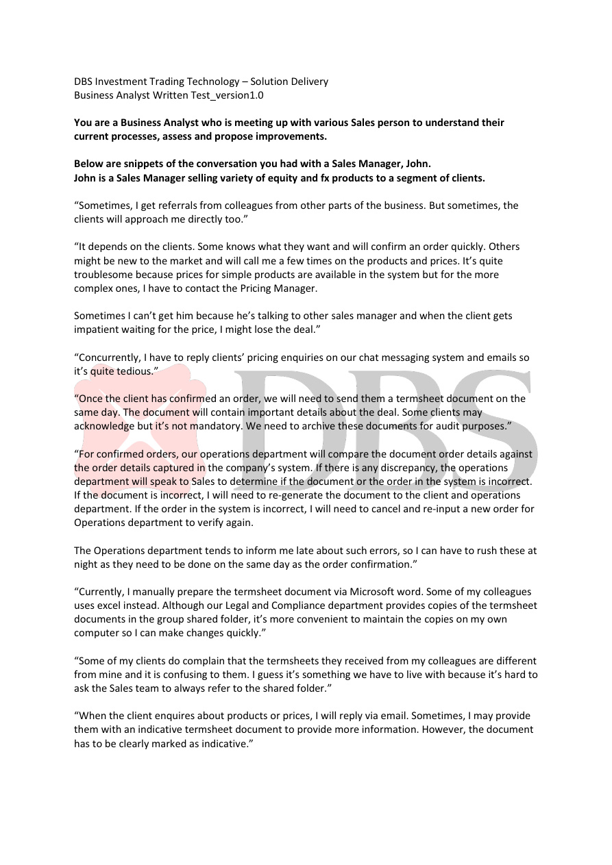 ITTSD: BA Written Test PDF – Unknown