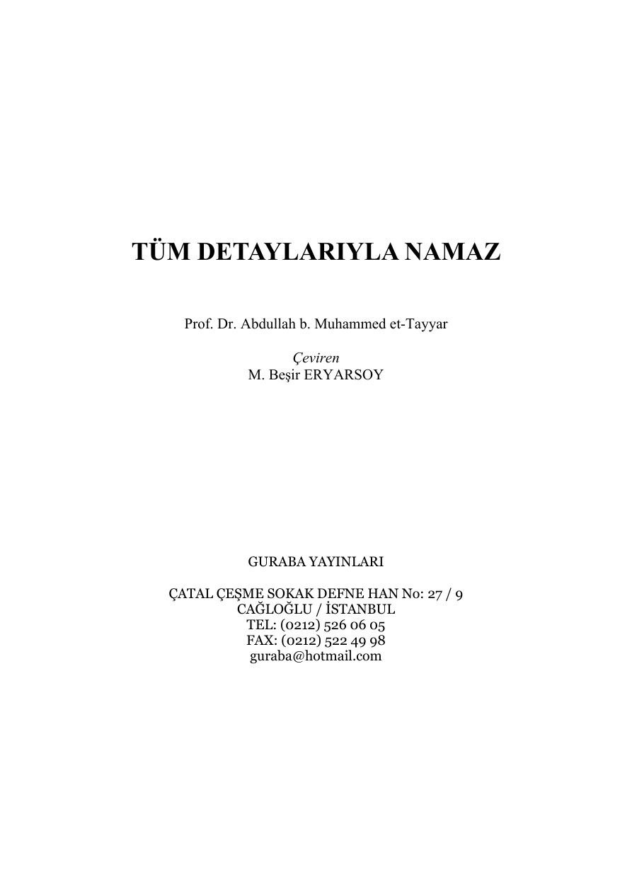 İbadet Kitapları 10 PDF – Heyet / Kolektif