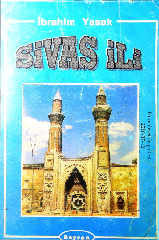 Ibrahim Yasak Sivas Ili Kitap Kapağı