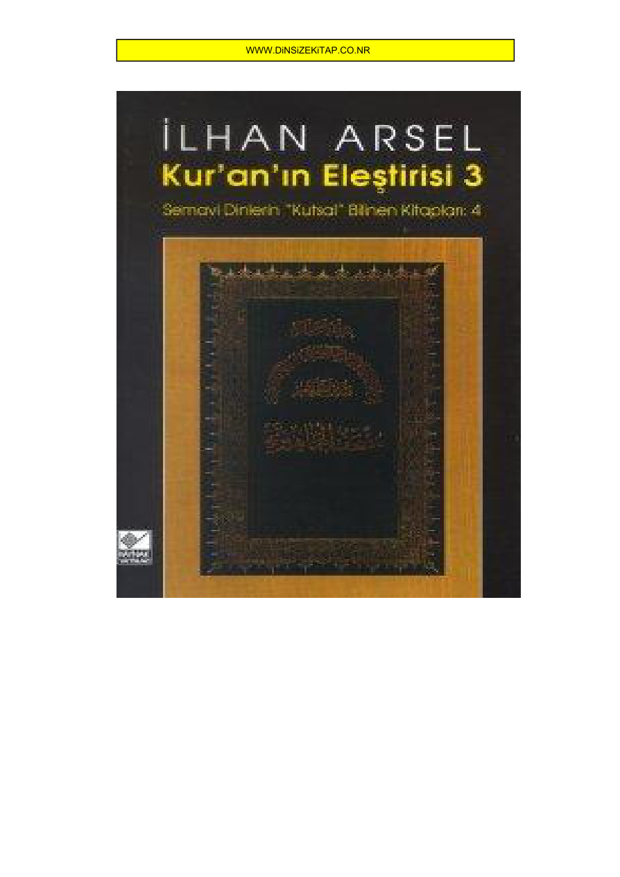 Kur’an Eleştirisi – 3 PDF – İlhan Arsel