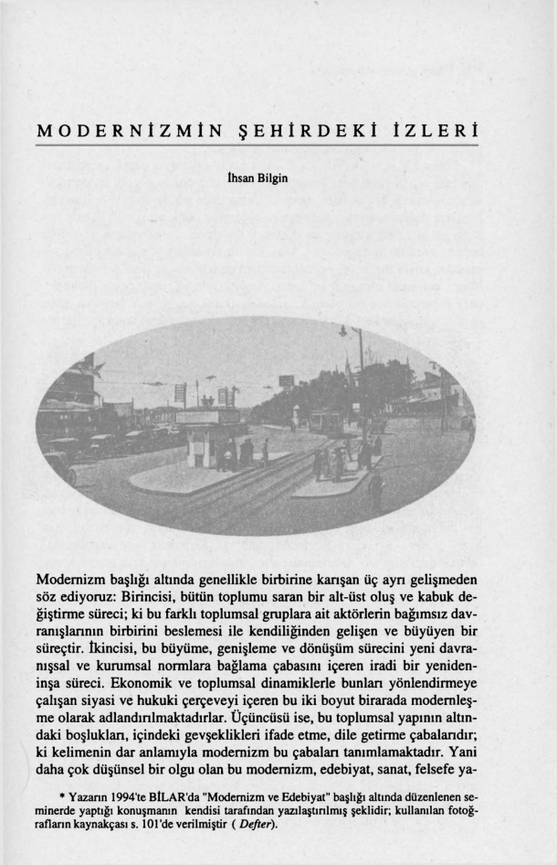 Modernizmin Şehirdeki İzleri PDF – İhsan Bilgin