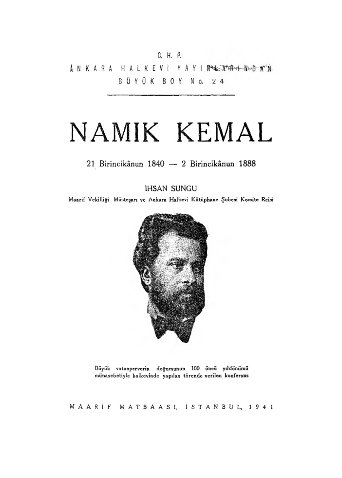 Namık Kemal PDF – İhsan Sungu