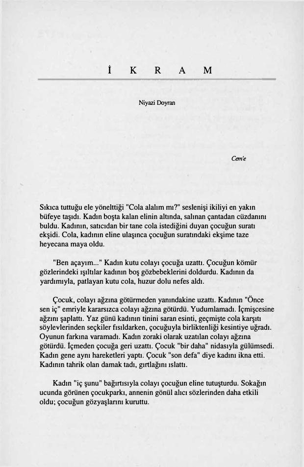 İkram PDF – Niyazi Doyran