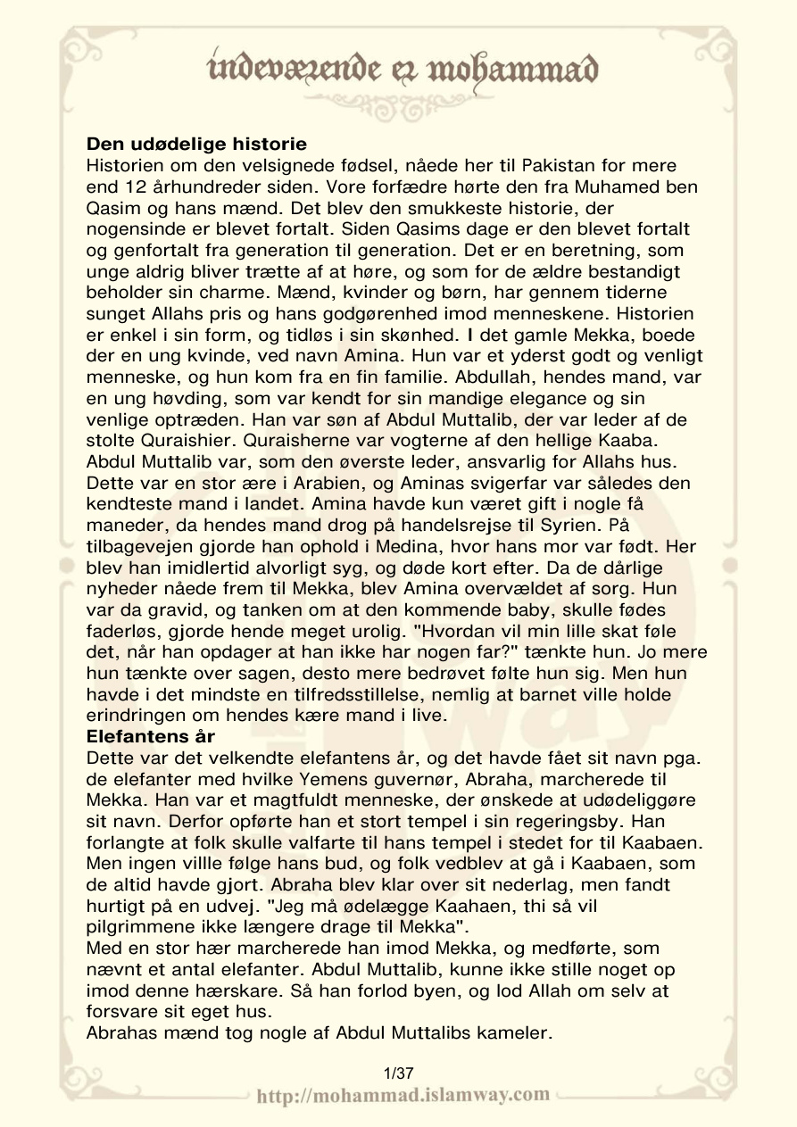Indeuæzende ez Mohammed PDF – Bilinmiyor / Kolektif