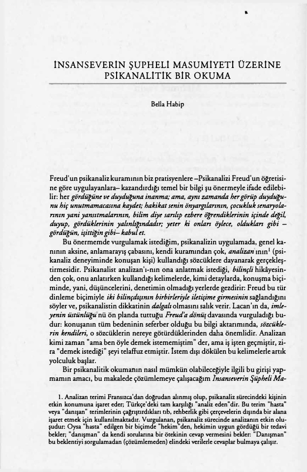 İnsanseverin Şüpheli Masumiyeti Üzerine PDF – Bella Habib