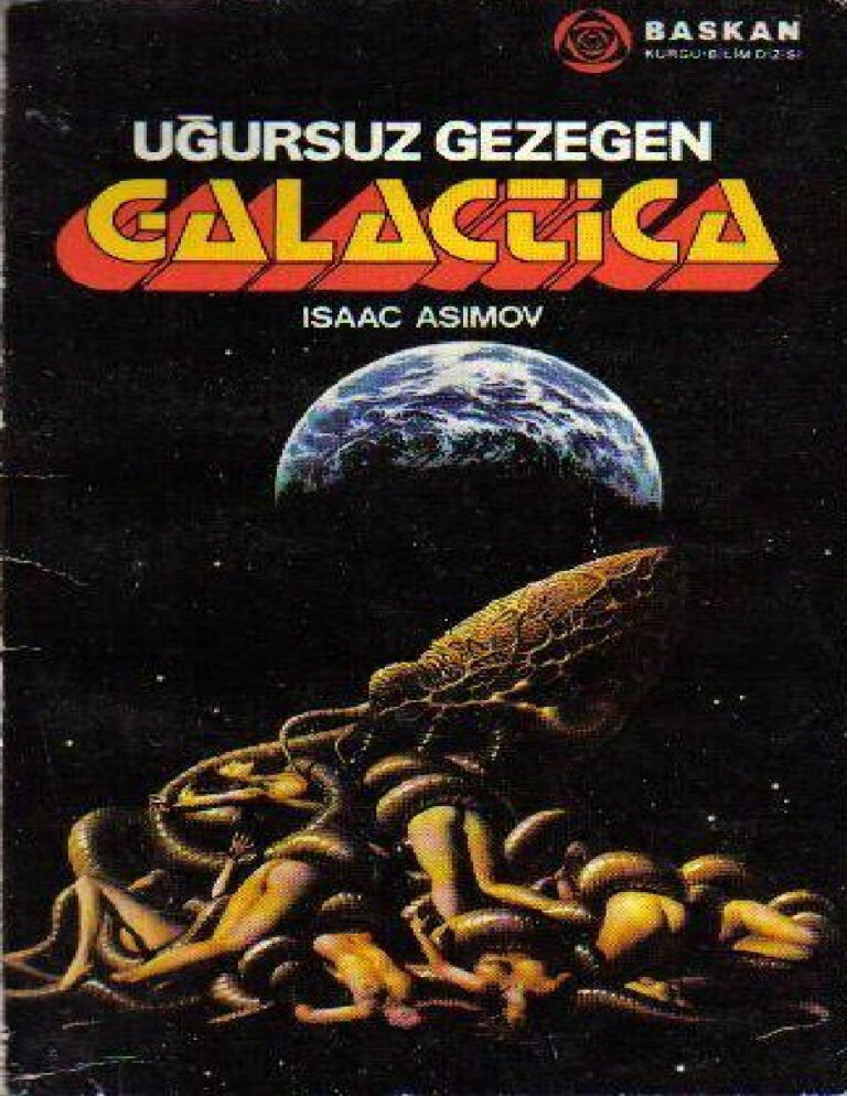 Isaac Asimov İmparatorluk #3 Uğursuz Gezegen Galactica Kitap Kapağı