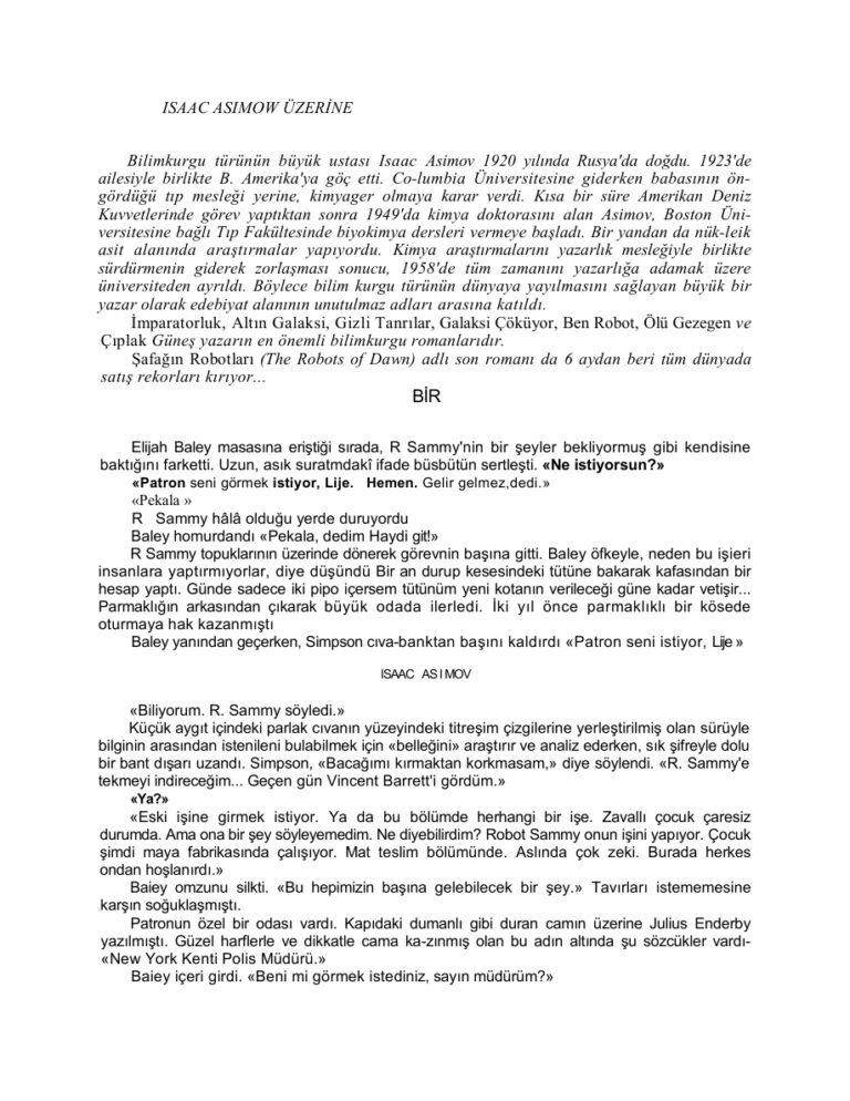 Isaac Asimov Ölü Gezegen Kitap Kapağı