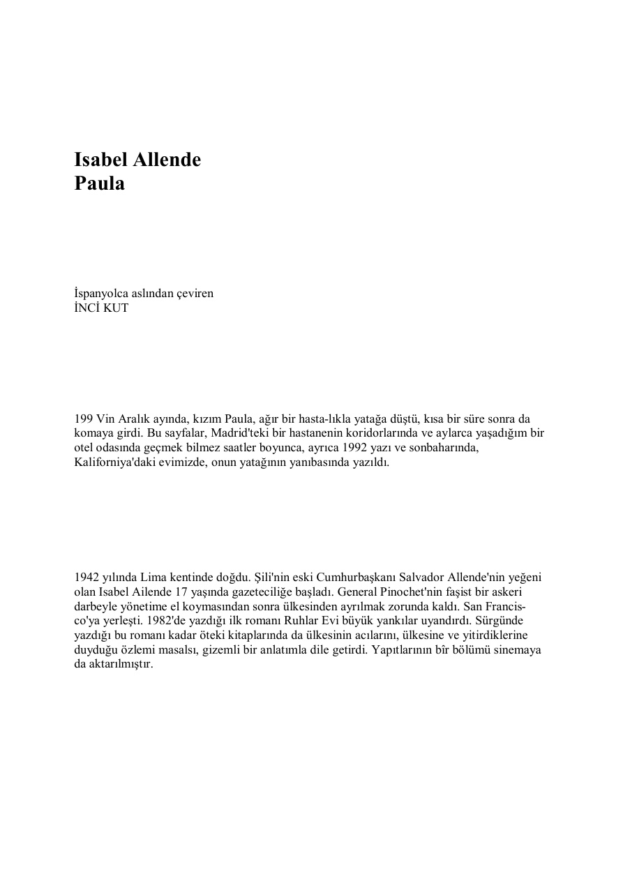 Paula PDF – Isabel Allende